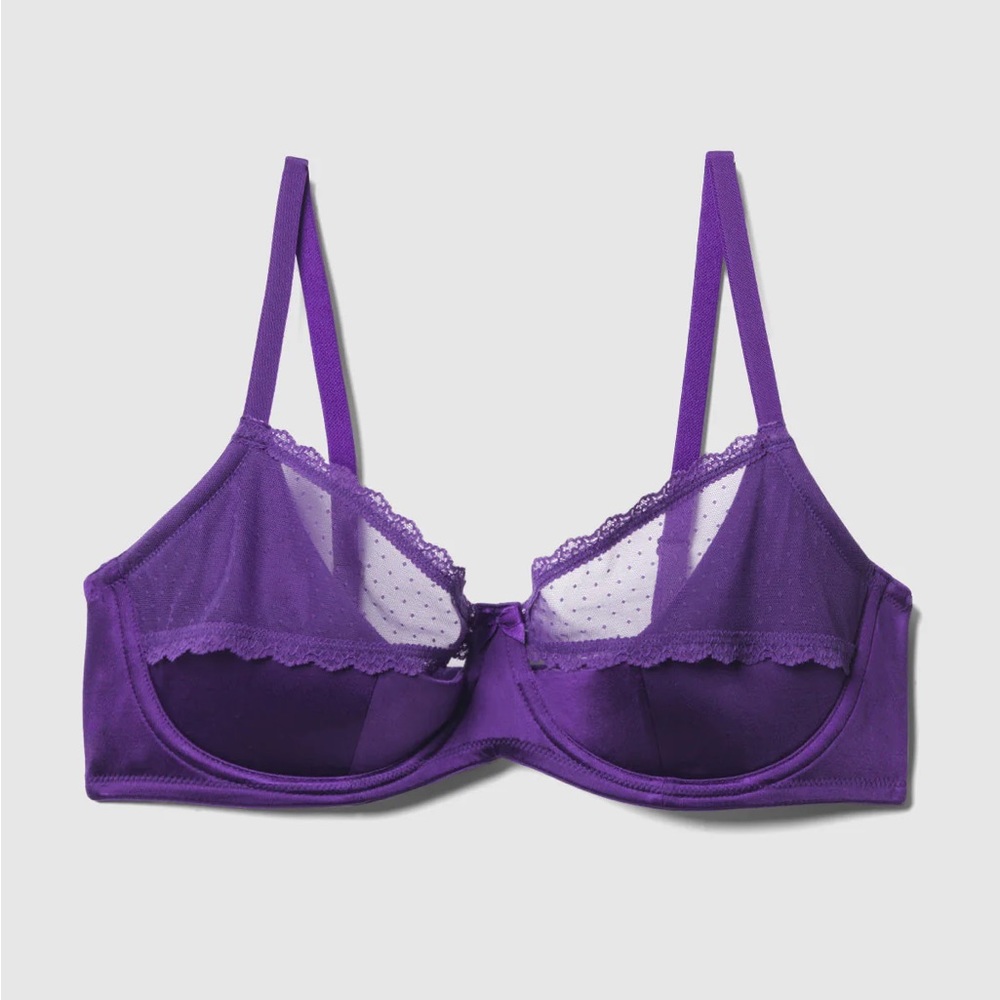 New ladies Frederick’s of Hollywood “Zarina” bra Purple size 42 F